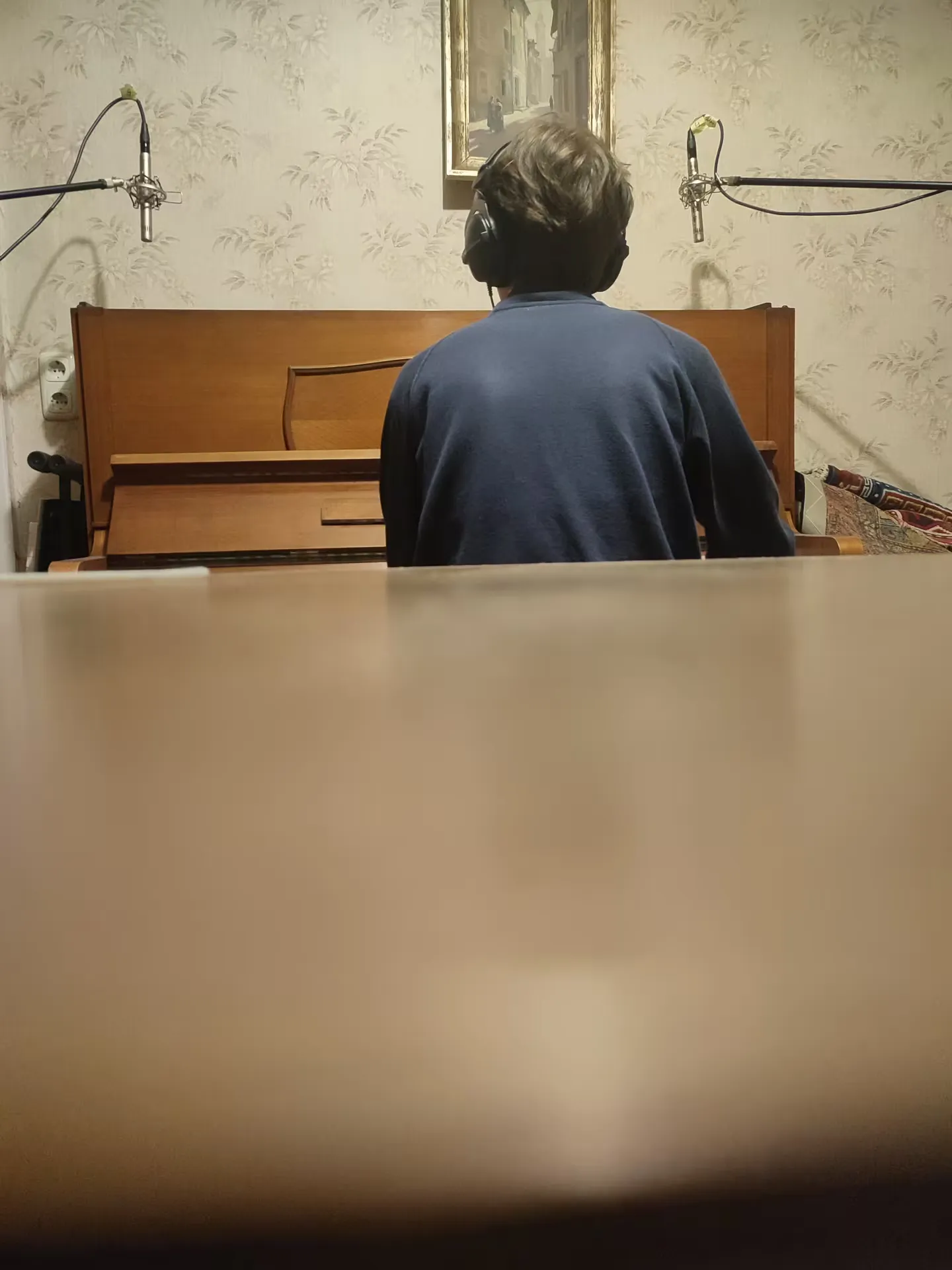 Klavieraufnahme für einen neuen Song