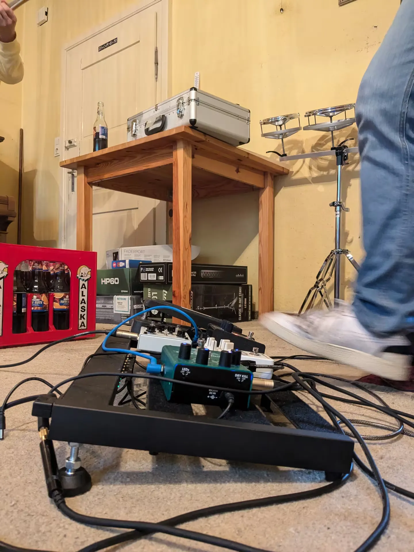 Das Effektpedal-Board von Bassed